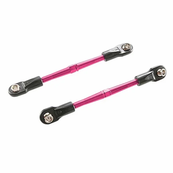 Traxxas Turnbuckles Aluminium (red-anodized) toe links 59mm (2) (assembled with rod ends hollow balls) (requires 5mm Aluminium wrench 5477)