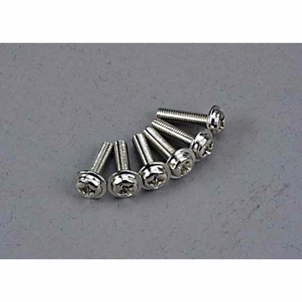 Traxxas Screws 3x12mm washerhead machine (6)