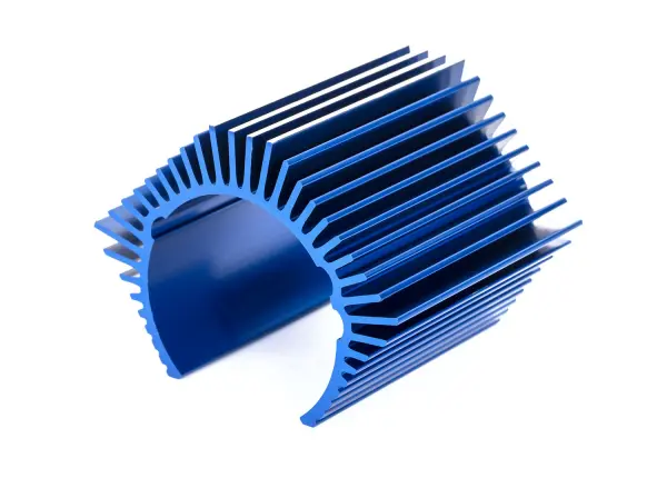 Traxxas Heat sink, low profile, Velineon 1200XL (aluminium, blue-anodised) &mdash; image 2 of 2