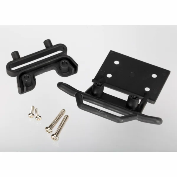 Traxxas Bumper front / bumper mount front / 4x23mm RM (2)/ 3x10mm RST (2) (black)