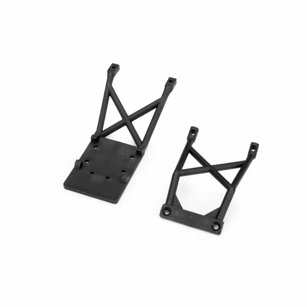 Traxxas Skid plates, front + rear (black)