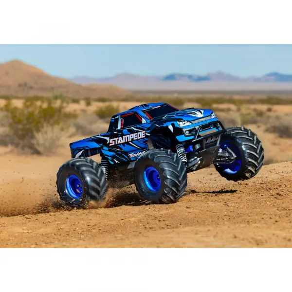 Traxxas Stampede HD 1:10 2WD RTR Monster Truck, BlueX ( TQ 2-ch, XL-5, Titan 550, 7-Cell NiMH, 4A USB-C Charger) — image 4 of 5