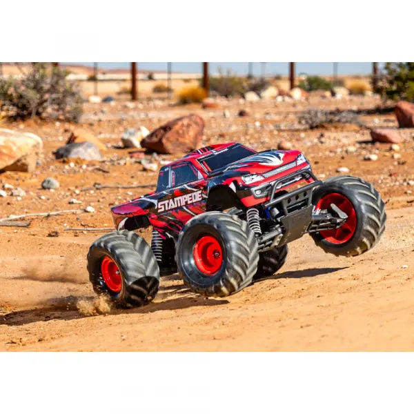 Traxxas Stampede HD 1:10 2WD RTR Monster Truck, RedX ( TQ 2-ch, XL-5, Titan 550, 7-Cell NiMH, 4A USB-C Charger) — image 4 of 5