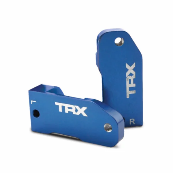 Traxxas Caster blocks 30-degree blue-anodized 6061-T6 Aluminium (left right)