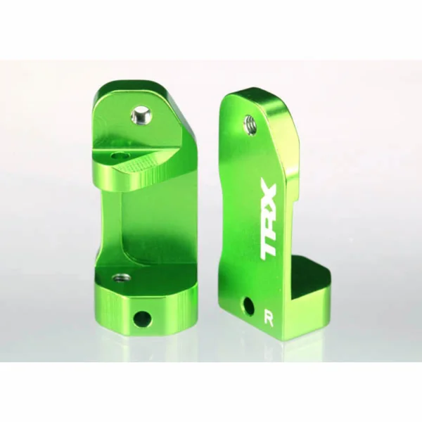 Traxxas Caster blocks 30-degree green-anodized 6061-T6 Aluminium (left right)