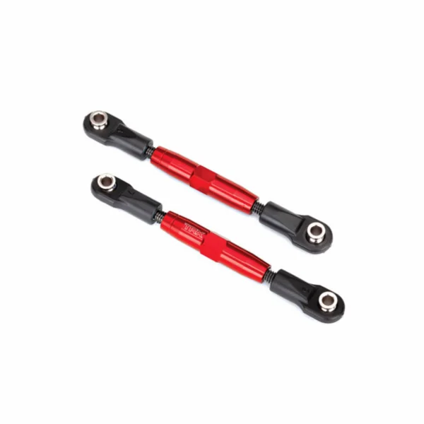 Traxxas Camber links front (TUBES red-anodized 7075-T6 Aluminium stronger than titanium) (83mm) (2)/ rod ends rear (4)/ rod ends front (4)/ Aluminium wrench (1) ** CLEARANCE **