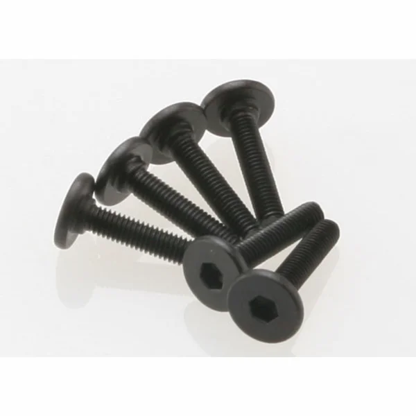 Traxxas Screws 3x15mm flat-head machine (hex drive) (6)
