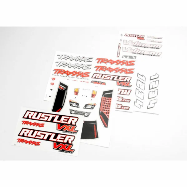 Traxxas Decal sheets Rustler VXL