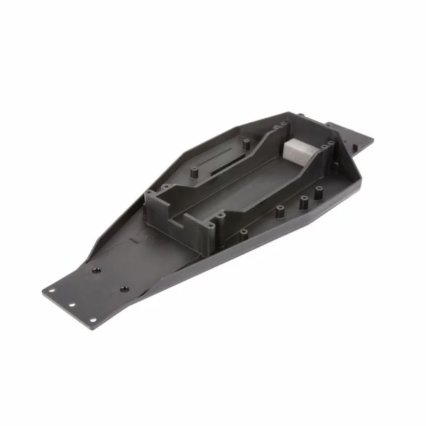 Traxxas Lower chassis (black) (166mm long battery compartment) (fits both flat and hump style battery packs) (use only with 3725R ESC mounting plate)