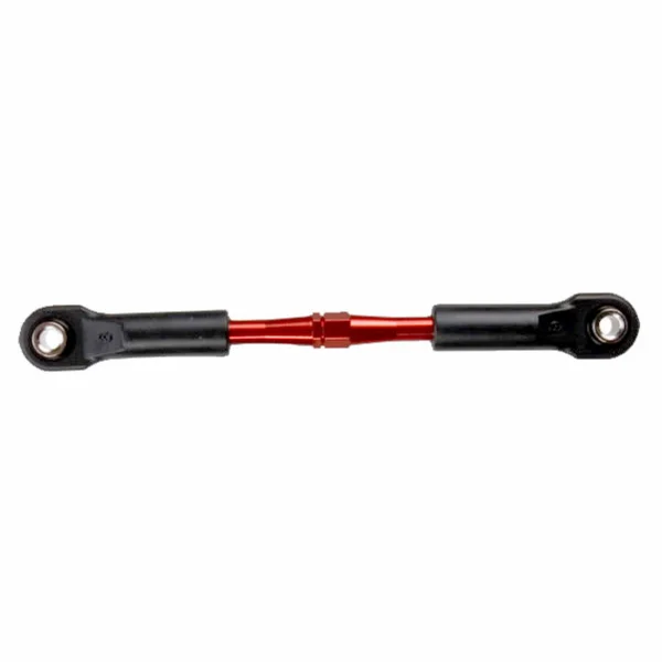 Traxxas Turnbuckle Aluminium (red-anodized) camber link rear 49mm (1) (assembled with rod ends hollow balls)(See part 3741X for complete camber link set)