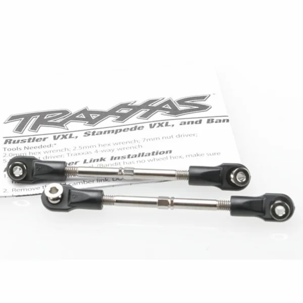 Traxxas Turnbuckles toe link 59mm (78mm center to center) (2) (assembled with rod ends and hollow balls)