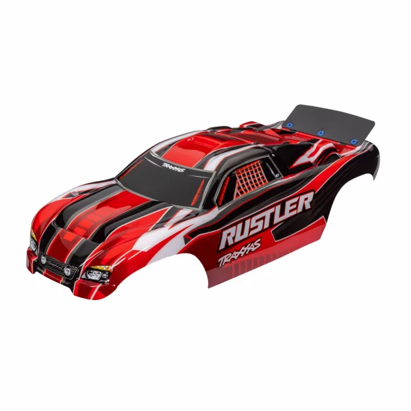Traxxas Electric Rustler 2WD Bodyshell - Pre Painted Red