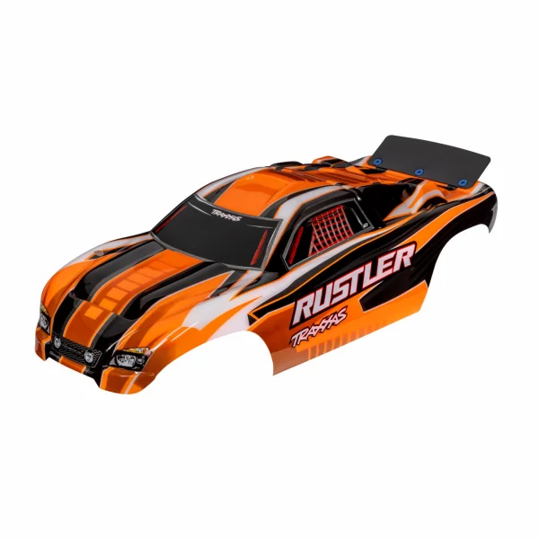 Traxxas Electric Rustler 2WD Bodyshell - Pre Painted Orange