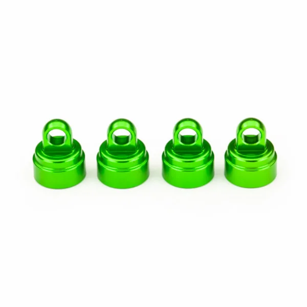 Traxxas Green-anodized Aluminium Shock caps (4) (fits all Ultra Shocks)
