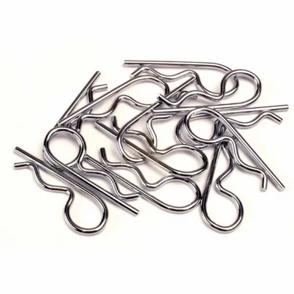 Traxxas Heavy Duty Body Clips - Silver (12)