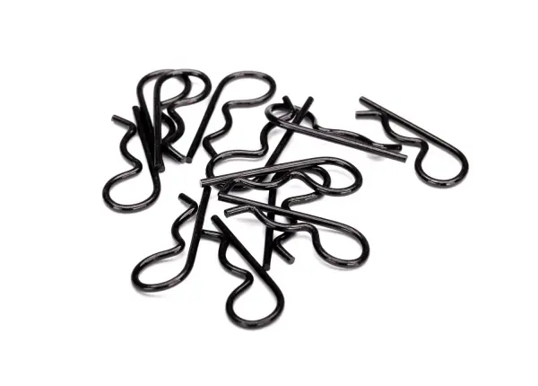 Traxxas Heavy Duty Body Clips - Black (12) — image 2 of 2