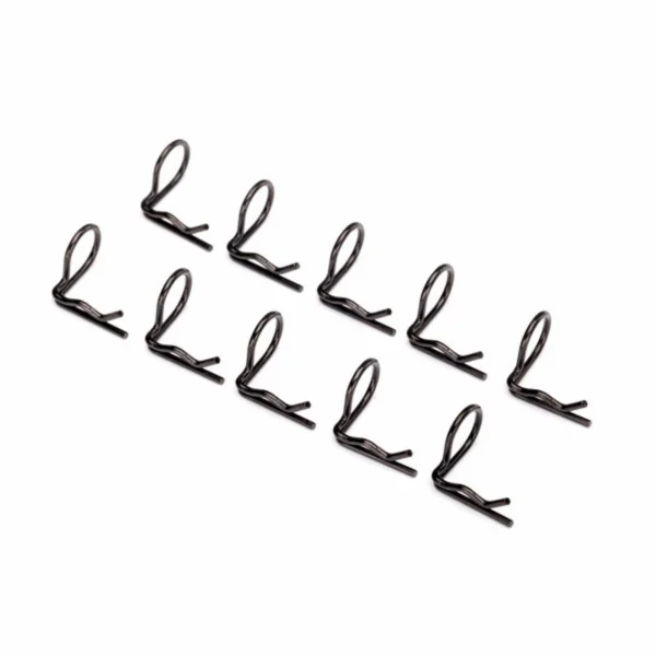 Traxxas Body clip (mounting clip) angled 90-degrees (black) (10)
