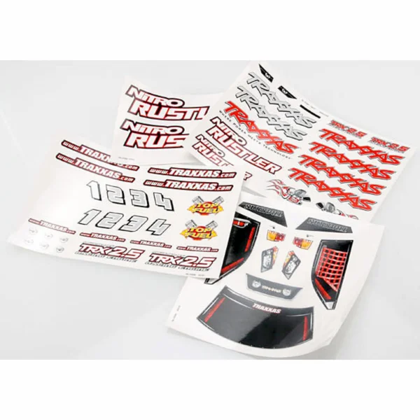 Traxxas Decal sheets Nitro Rustler