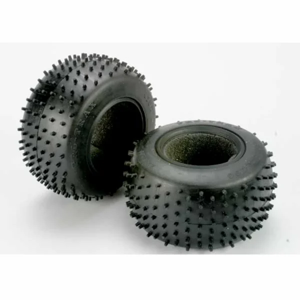 Traxxas Tires Pro-Trax spiked 2.2 (soft-compound)(rear) (2)/ foam inserts (2)