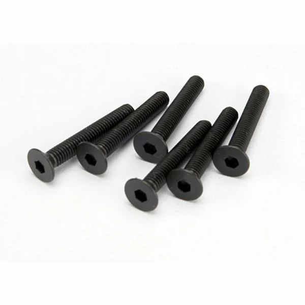 Traxxas Screws 3x20mm countersunk machine (hex drive) (6)