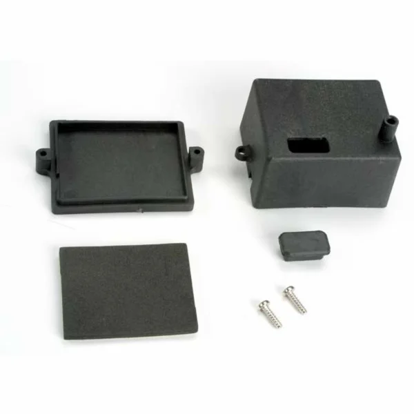 Traxxas Box receiver/ x-tal access rubber plug/ adhesive foam chassis pad — image 1 of 3
