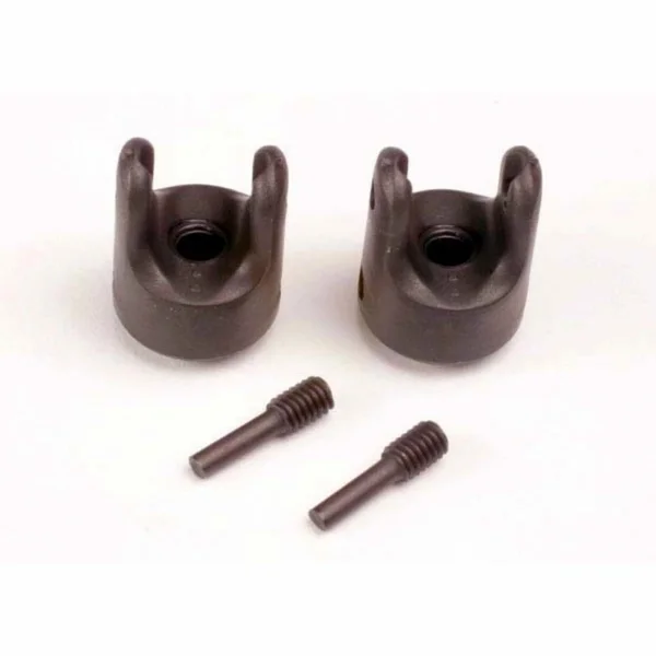 Traxxas Differential output yokes (heavy duty) (2)/ set screw yoke pins M4/10 (2)