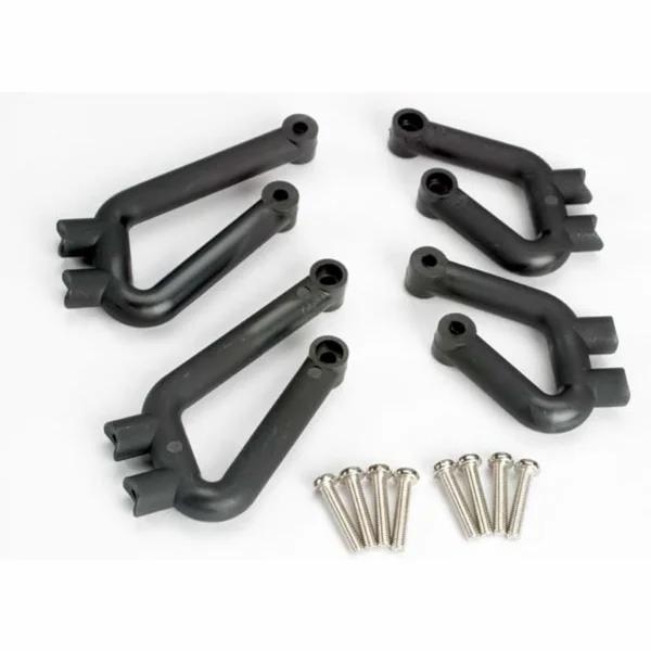 Traxxas Bumper mounts front (L R)/ bumper mounts rear (L R)/ 3x12mm RHM screws (8)
