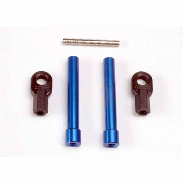 Traxxas Bellcrank posts Aluminium (2)/ steering link threaded rod (3x25mm)/ long rod ends (2)