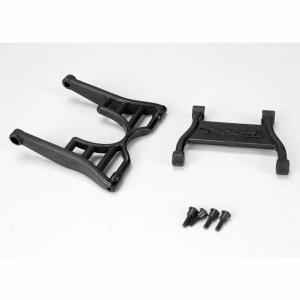 Traxxas Wheelie bar arm (1)/ connector (1)/ 3x12 SS (hex drive) (4)