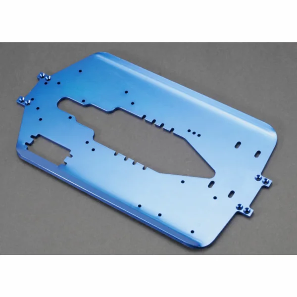 Traxxas Chassis T-MAXX long wheelbase (extended 30mm) (6061-T6 Aluminium 4.0mm) (blue anodized)