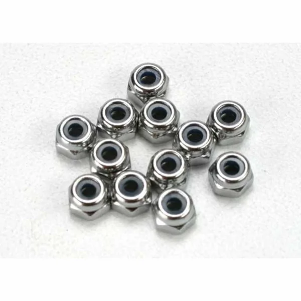 Traxxas Nuts 2.5mm nylon locking (12)