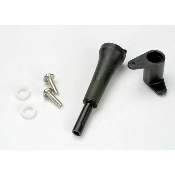 Traxxas Slide carb linkage bellcrank post/ 5x8x2.5 plastic bushing (2)/ bellcrank/ 5x8x0.5 fiber washer (2)/ 3x10 WM