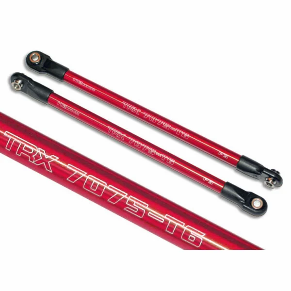 Traxxas Push rod (Aluminium) (assembled with rod ends) (2) (red) (use with 5359 progressive 3 rockers)
