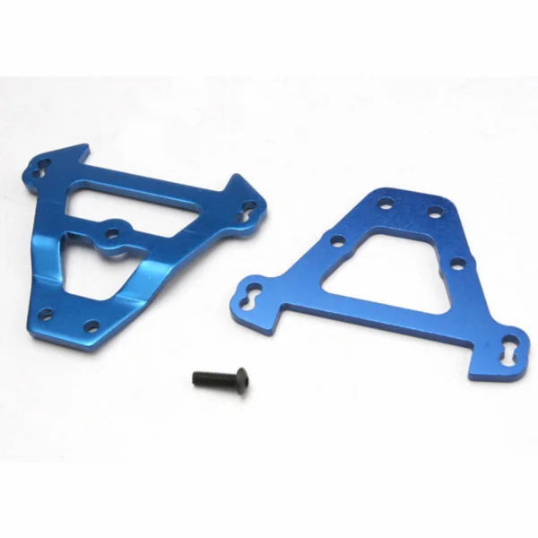 Traxxas Bulkhead tie bars front rear (blue-anodized Aluminium)