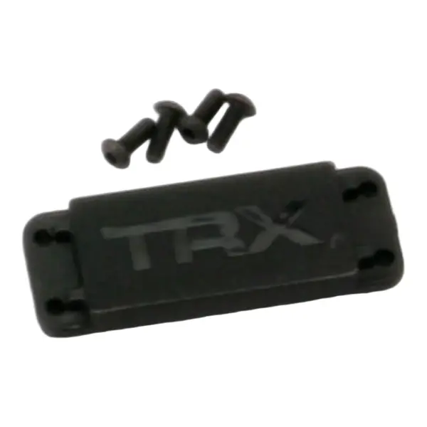 Traxxas Cover plate steering servo/ 3x8 BCS (4) — image 1 of 3