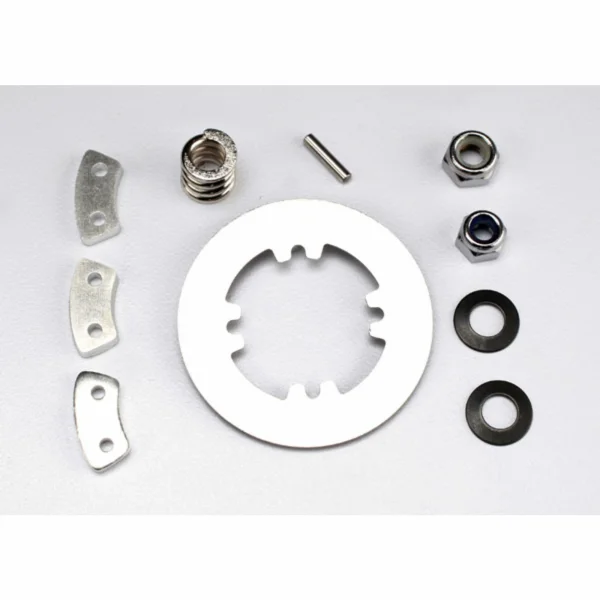Traxxas Rebuild kit (heavy duty) slipper clutch (steel disc/ Aluminium friction pads (3)/ spring Revo (1)/ spring MAXX (1)/ 2x9.8mm pin/ 5x8mm MW/ 5.0mm NL (1)/ 4.0mm NL (1)