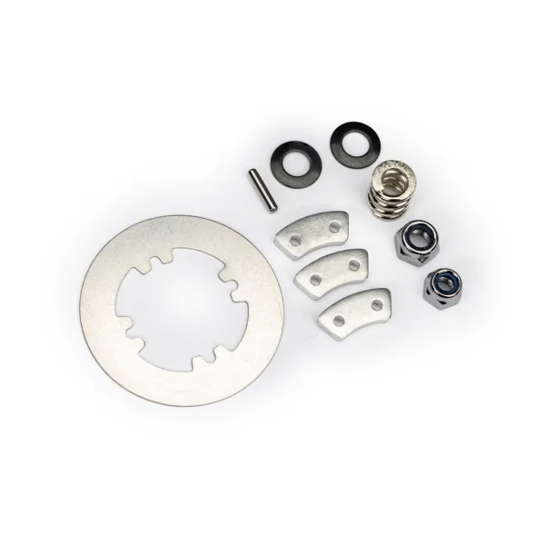 Traxxas Rebuild kit (heavy duty), slipper clutch (steel disc/ aluminium friction pads (3)/ spring (1)/ 2x9.8mm pin/ 5x8mm MW/ 5.0mm NL (1)/ 4.0mm NL (1)
