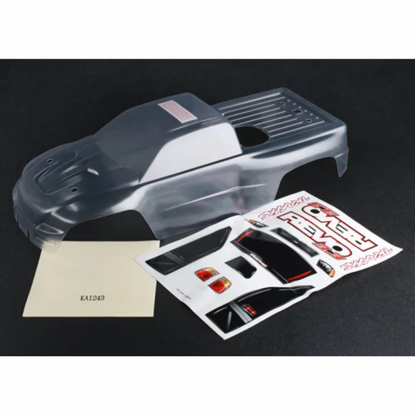 Traxxas Body Revo 3.3 (clear requires painting)/ window lights grill decal sheet