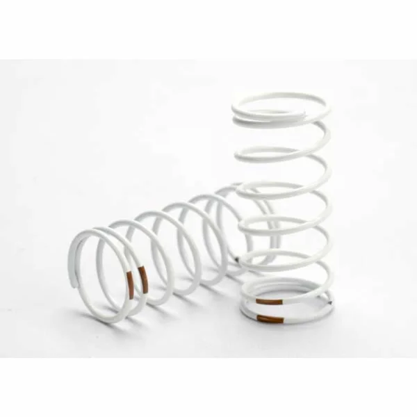 Traxxas Spring Shock (white) (GTR) (rear) (1.0 rate tan) (1 pair)