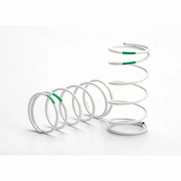 Traxxas Spring Shock (white) (GTR) (std. front) (1.1 rate green) (1 pair) — image 1 of 2