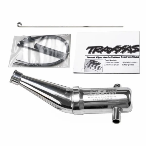 Traxxas Resonator Tuned pipe R.O.A.R. legal (Aluminium double-chamber) (fits MAXX vehicles with TRX Racing Engines)