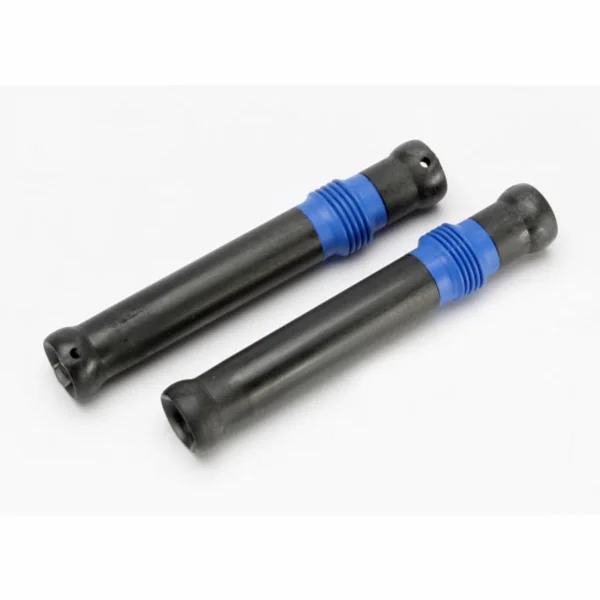 Traxxas Half shaft set short (plastic parts only) (internal splined half shaft/ external splined half shaft/ rubber boot) (assembled with glued boot) (2 assemblies)
