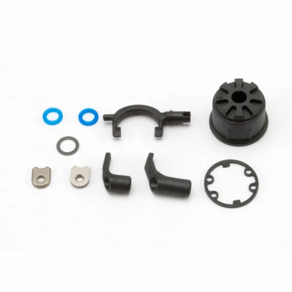 Traxxas Carrier differential (heavy duty)/ differential fork/ linkage arms (front rear)/x-ring gaskets (2)/ ring gear gasket/ bushings (2)/ 6.5x10x0.5 TW