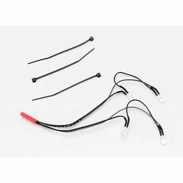 Traxxas LED lights front harness (4 clear lights) Summit