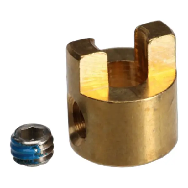 Traxxas Drive dog/ 4x3mm GS (stainless with threadlock) (1) — image 1 of 3