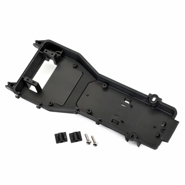 Traxxas Radio tray/ radio tray retainer (2)/ 4x16mm BCS (stainless) (2) — image 1 of 2