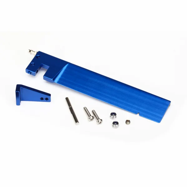 Traxxas Rudder (127.5 mm)/ rudder arm/ hinge pin/ 3x15mm BCS (stainless) (2)/ NL 3.0 (2)/ 4x3mm BCS (stainless with threadlock) (1)