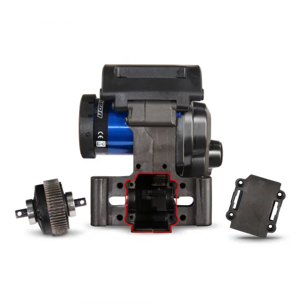Traxxas Transmission, complete (assembled) (fits Bandit, Rustler, Stampede, Slash 2WD)