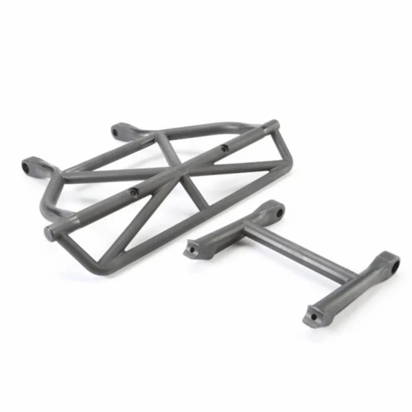 Traxxas Bumper rear/ bumper mount rear (black)