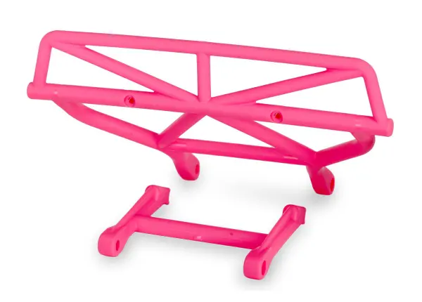 Traxxas Bumper rear/ bumper mount rear (pink) &mdash; image 2 of 2